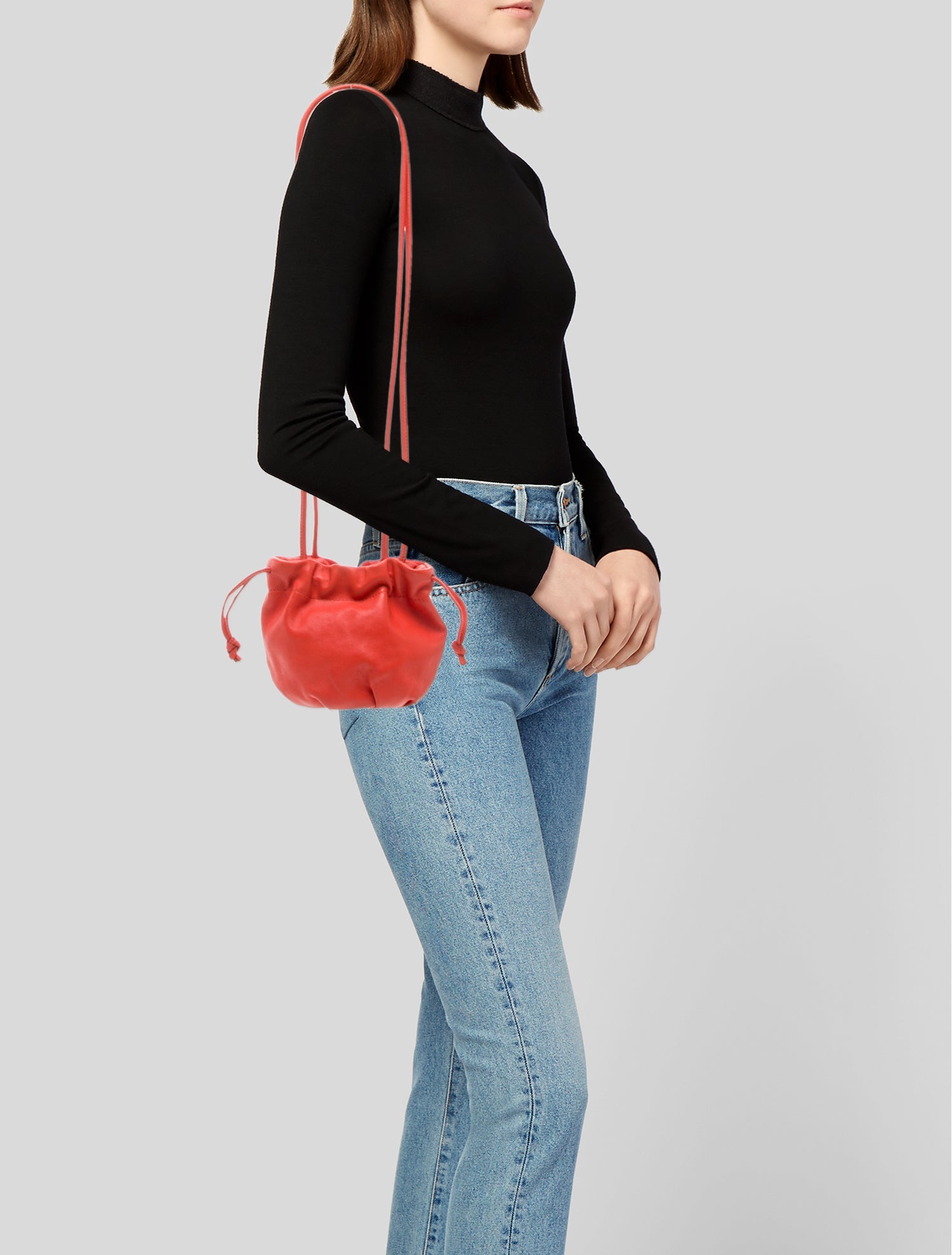 Clare V. Leather Bucket Bag