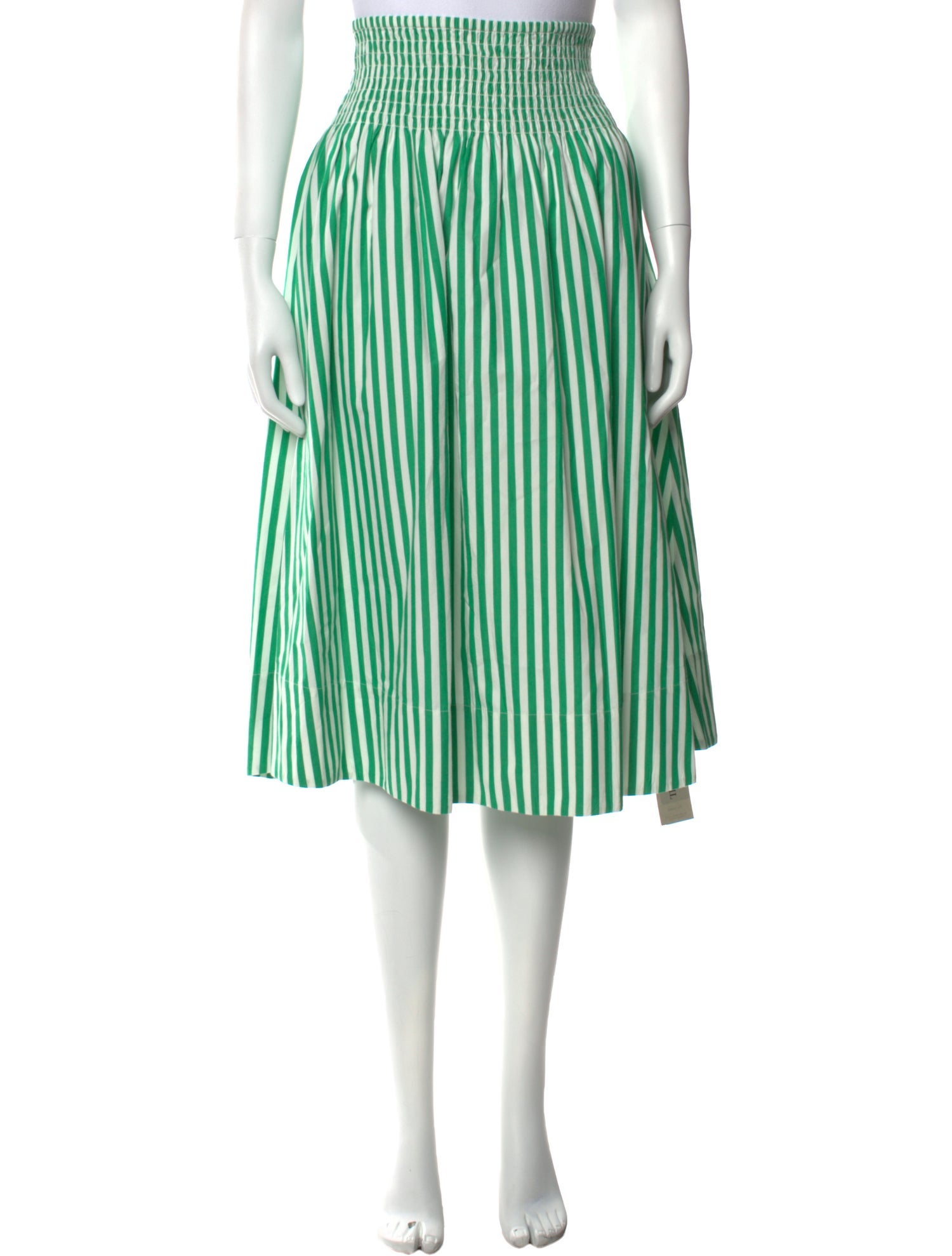 Clare V. Striped Midi Length Skirt
