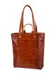 Clare V. Embossed Leather Tote
