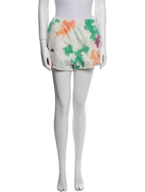 Clare V. Tie-Dye Print Mini Shorts