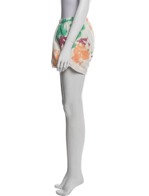 Clare V. Tie-Dye Print Mini Shorts