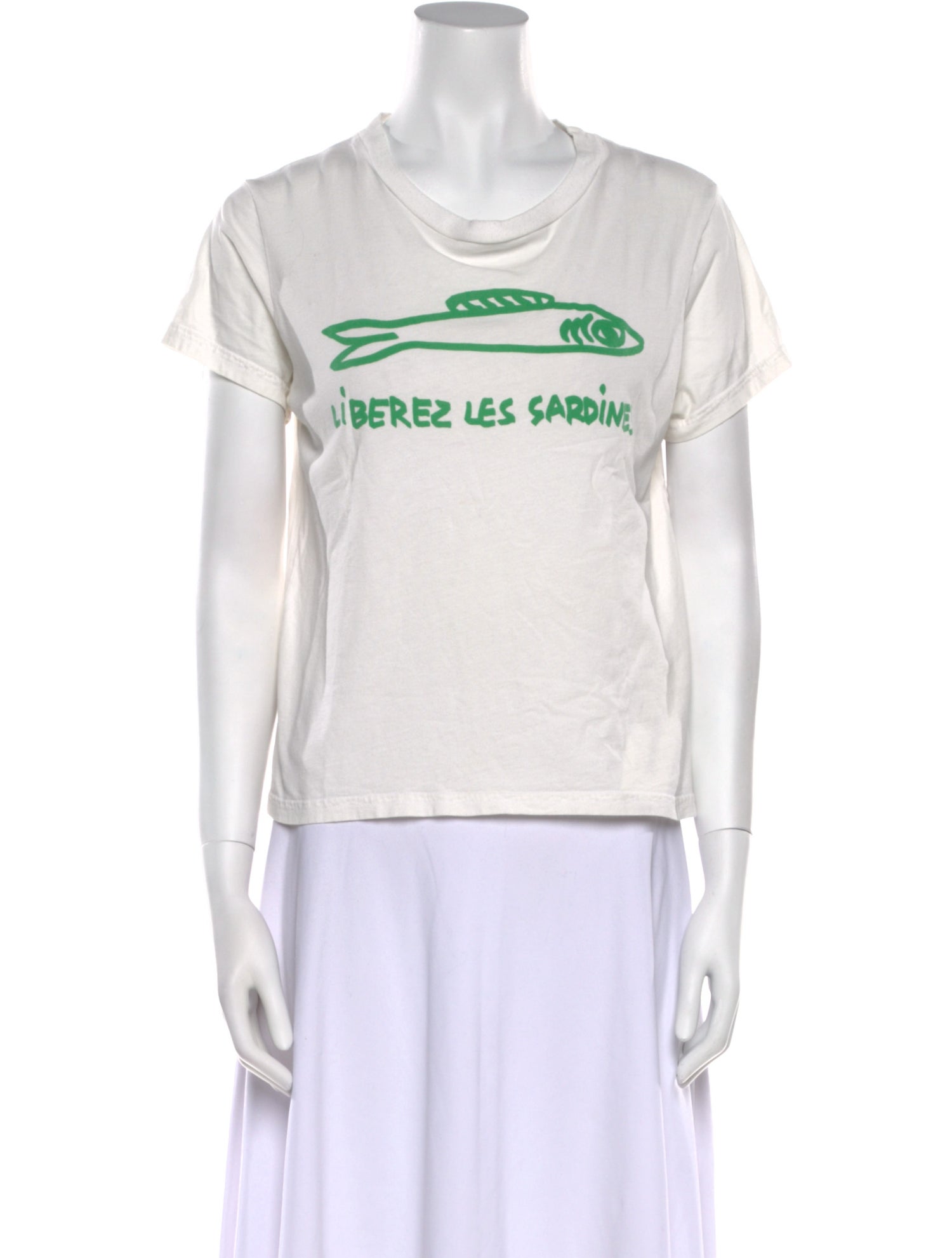 Clare V. Graphic Print Crew Neck T-Shirt