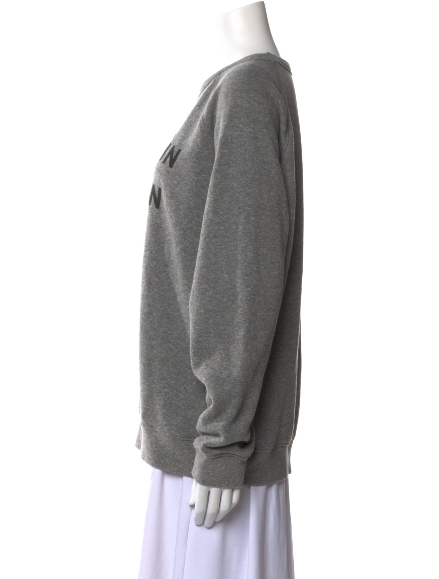 Clare V. Graphic Print Crew Neck Sweater