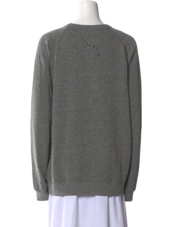 Clare V. Graphic Print Crew Neck Sweater