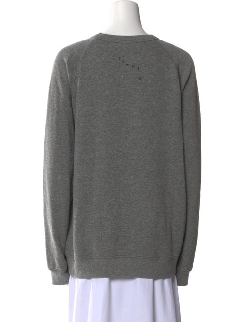 Clare V. Graphic Print Crew Neck Sweater