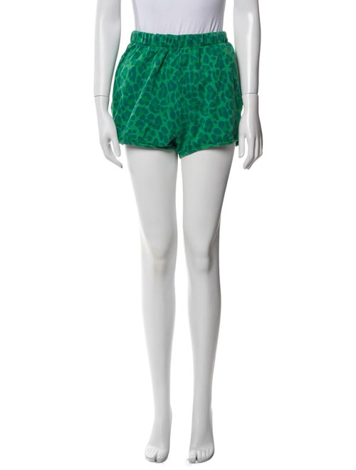 Clare V. Animal Print Mini Shorts