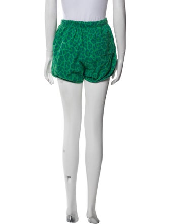 Clare V. Animal Print Mini Shorts