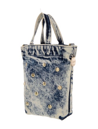 Clare V. Denim Top Handle Bag