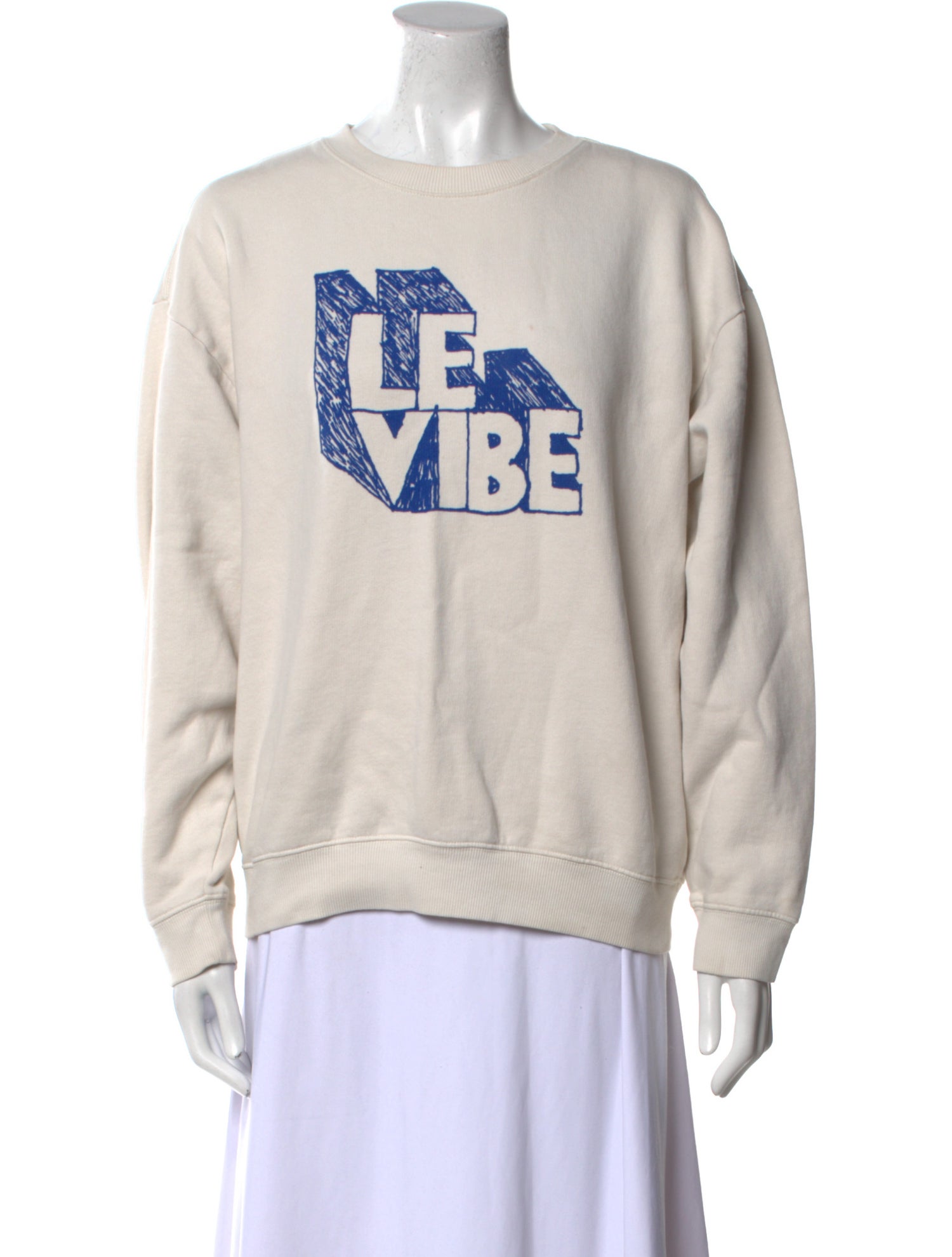 Clare V. Graphic Print Crew Neck Sweatshirt