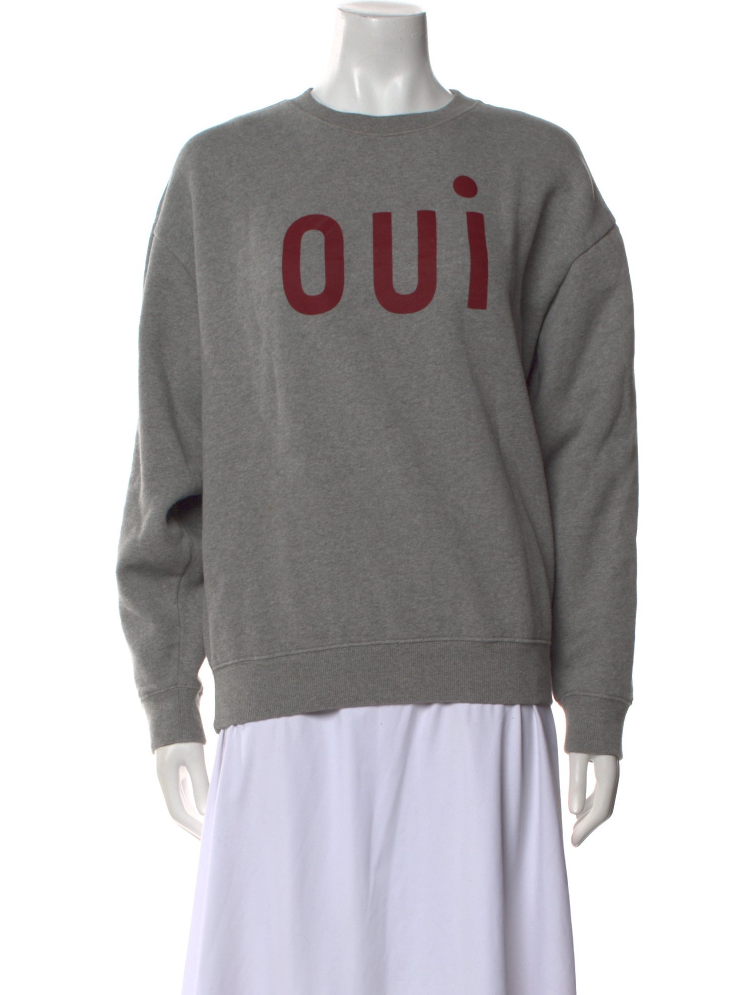 Clare V. Graphic Print Crew Neck Sweatshirt