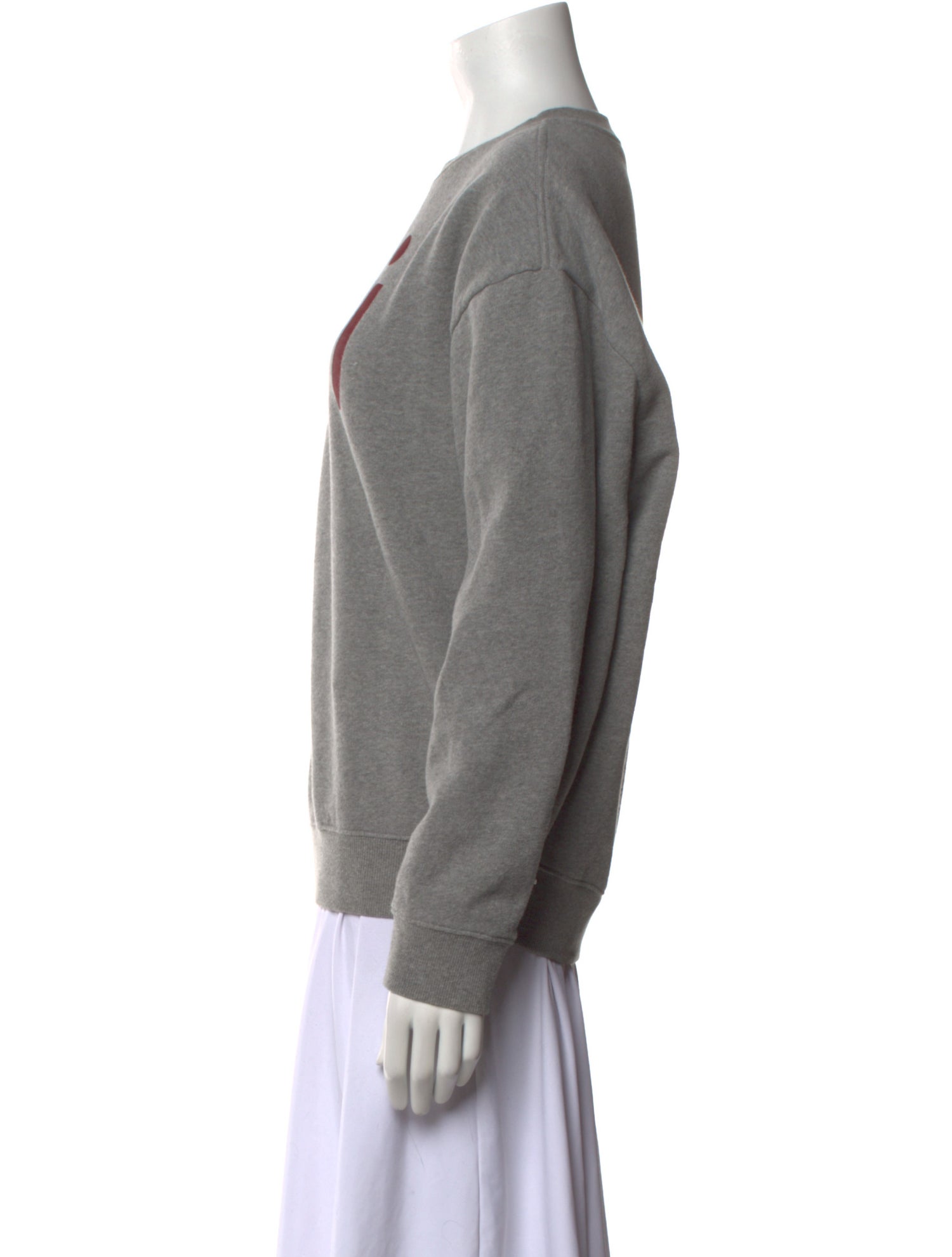 Clare V. Graphic Print Crew Neck Sweatshirt