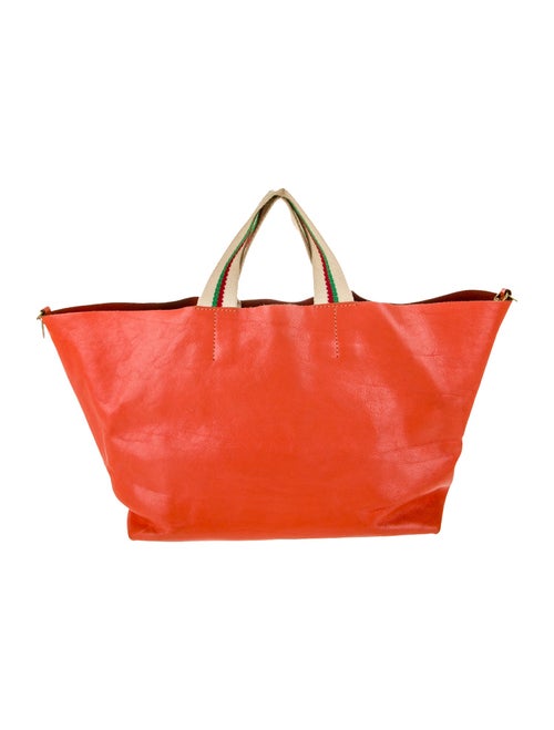 Clare V. Leather Top Handle Bag