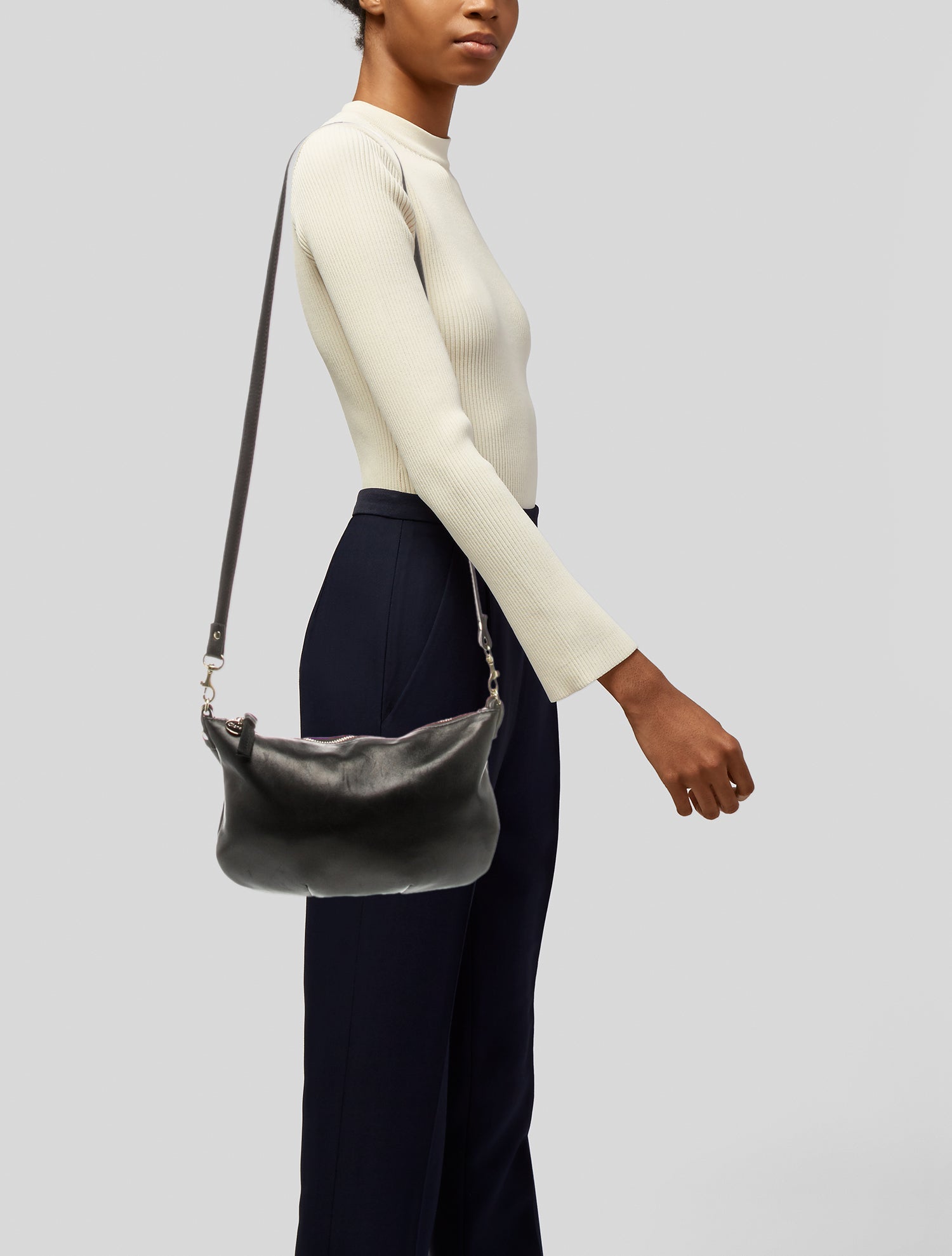 Clare V. Leather Shoulder Bag