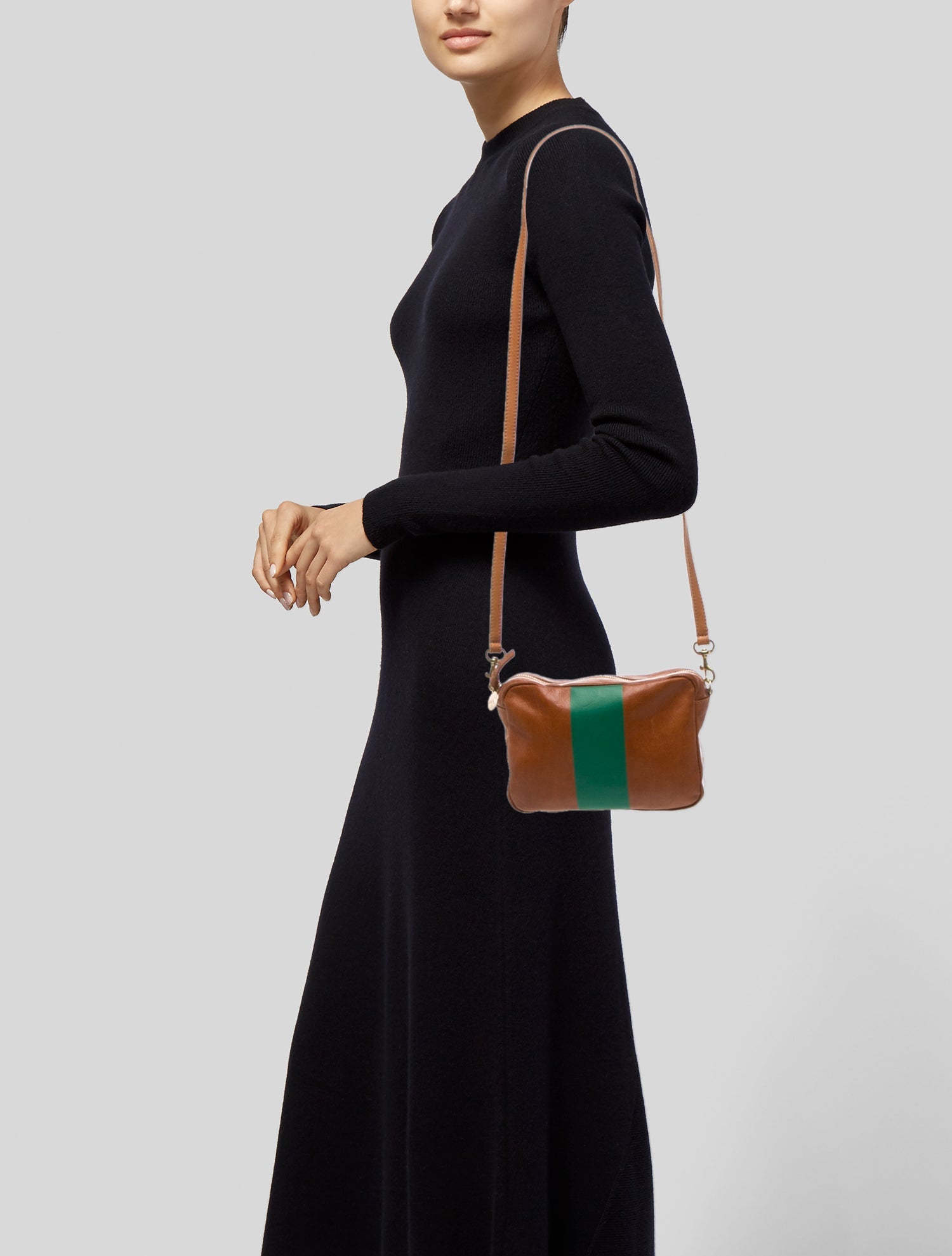 Clare V. Leather Crossbody Bag