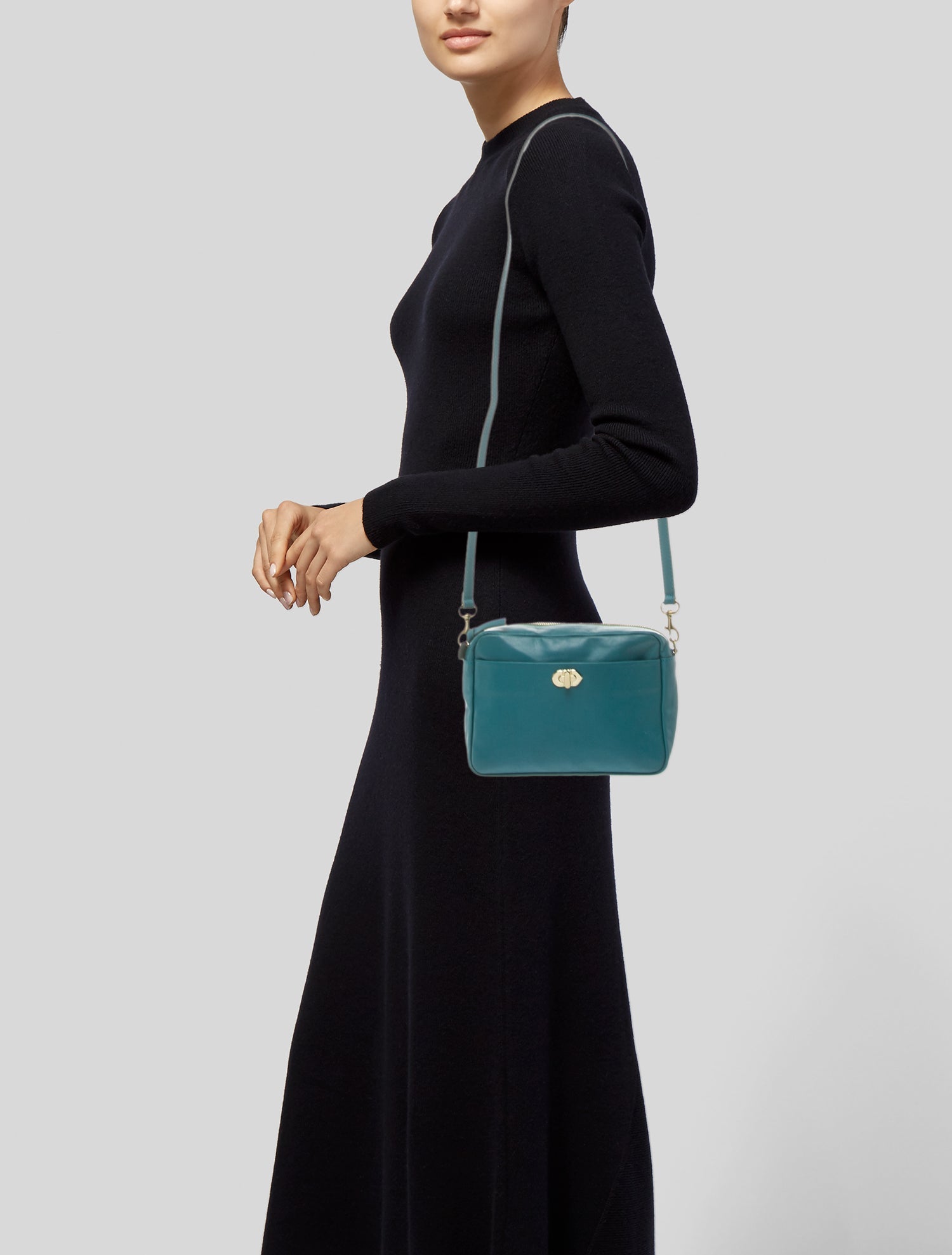 Clare V. Leather Crossbody Bag