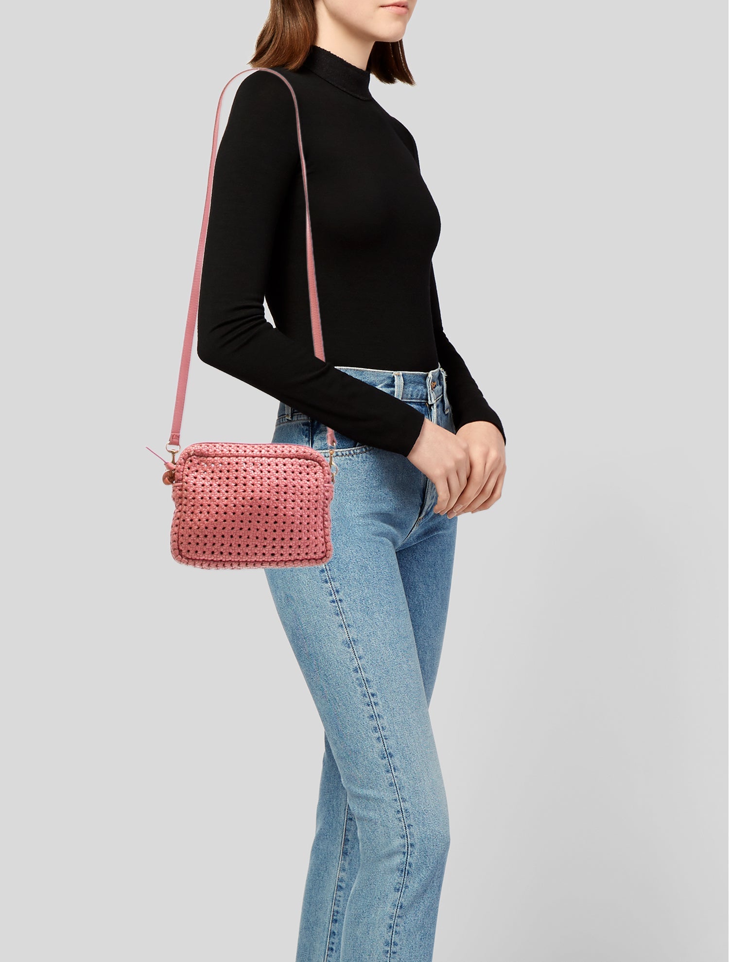 Clare V. Leather Crossbody Bag