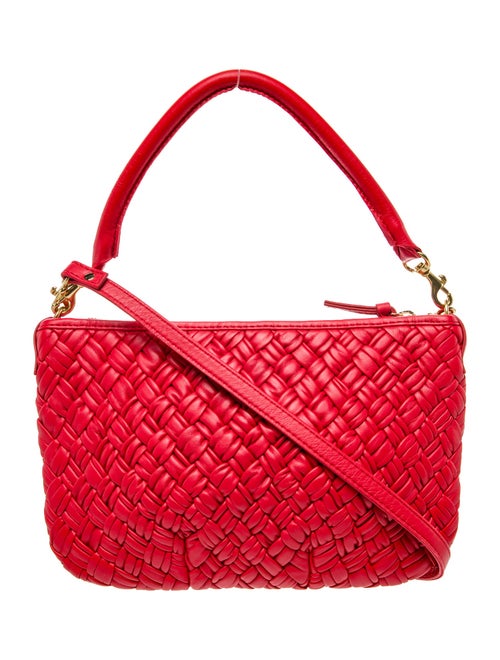 Clare V. Leather Top Handle Bag