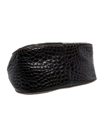 Clare V. Embossed Leather Shoulder Bag