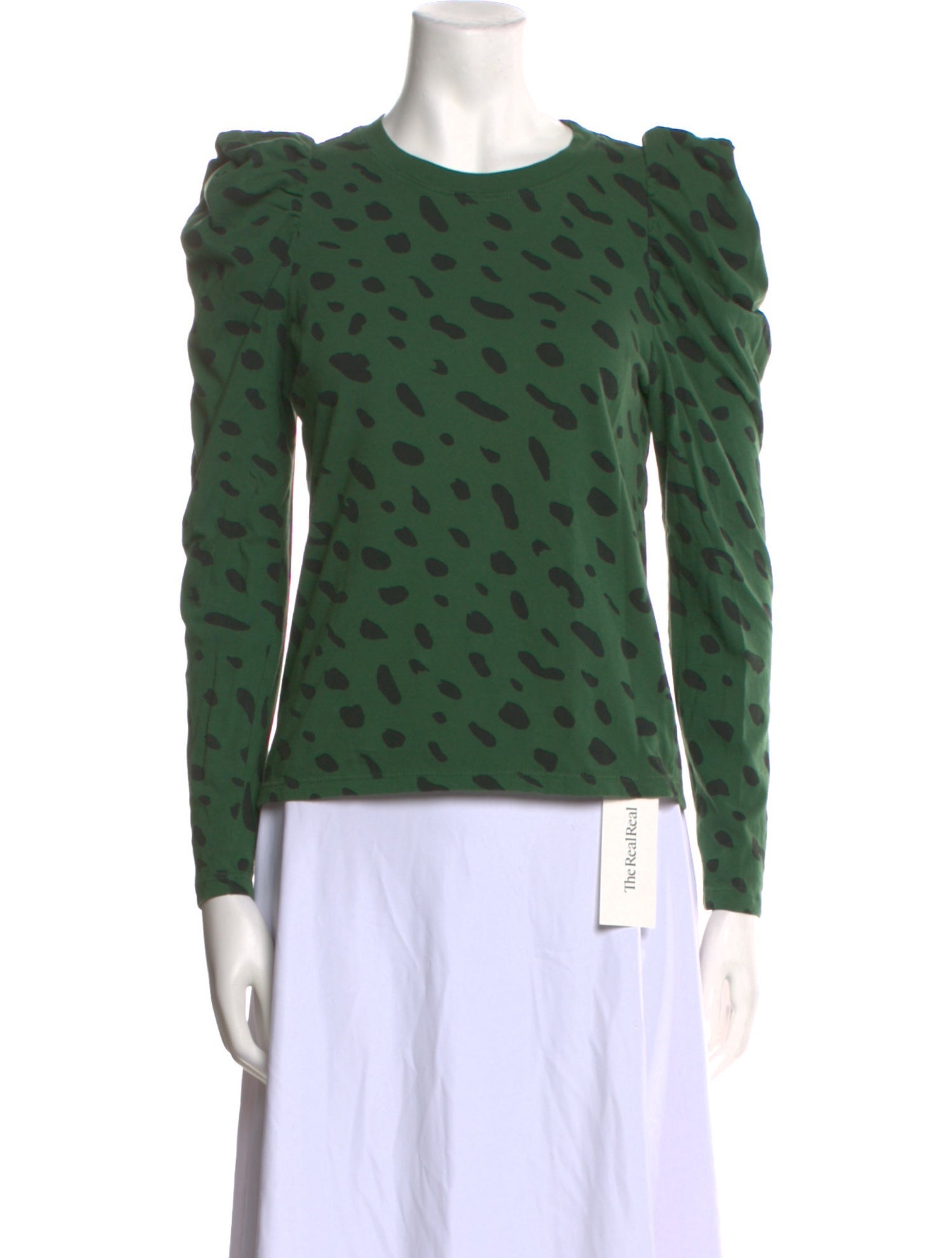 Clare V. Printed Crew Neck Sweatshirt