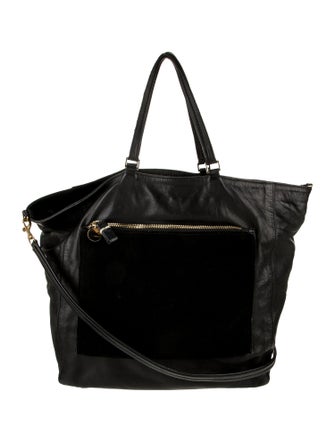 Clare V. Leather Top Handle Bag