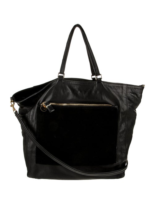 Clare V. Leather Top Handle Bag
