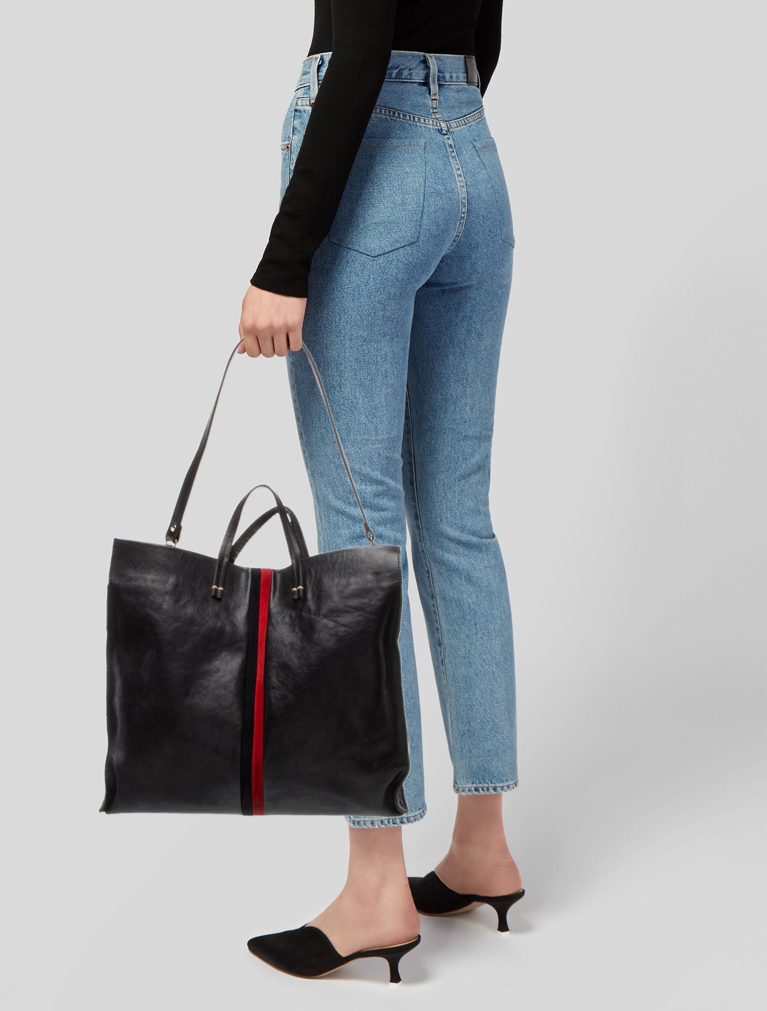 Clare V. Leather Garment Bag