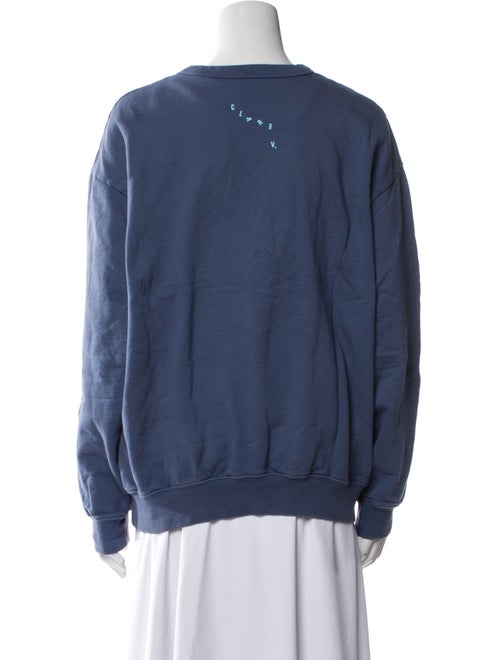 Clare V. Graphic Print Crew Neck Sweatshirt