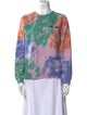 Clare V. Tie-Dye Print Crew Neck Sweatshirt