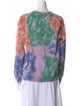 Clare V. Tie-Dye Print Crew Neck Sweatshirt