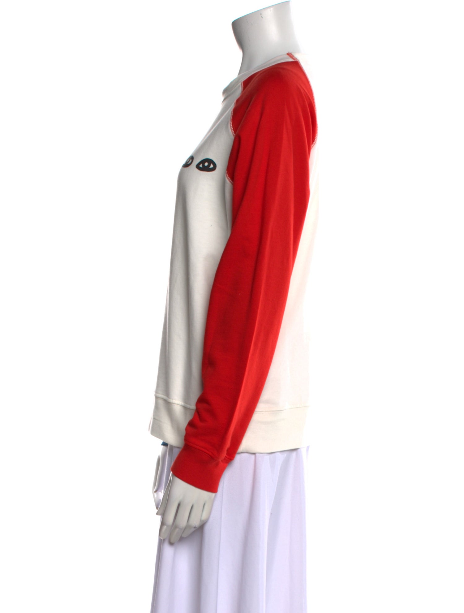 Clare V. Graphic Print Crew Neck Sweatshirt