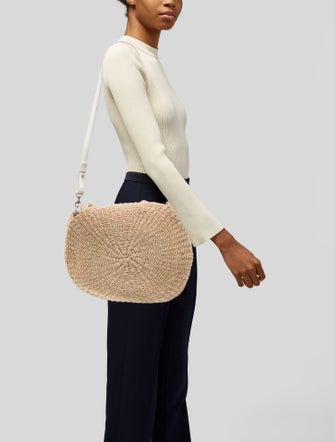 Clare V. Raffia Evening Bag