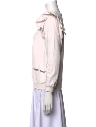 Clare V. Crew Neck Three-Quarter Sleeve Sweatshirt