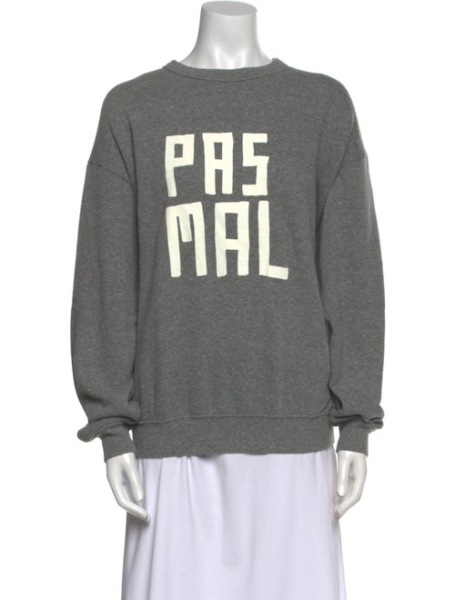 Clare V. Graphic Print Crew Neck Sweatshirt