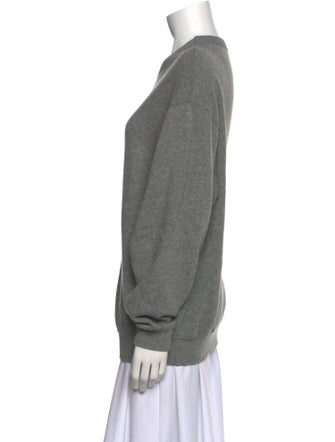 Clare V. Graphic Print Crew Neck Sweatshirt