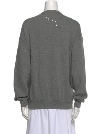 Clare V. Graphic Print Crew Neck Sweatshirt