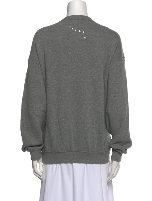 Clare V. Graphic Print Crew Neck Sweatshirt