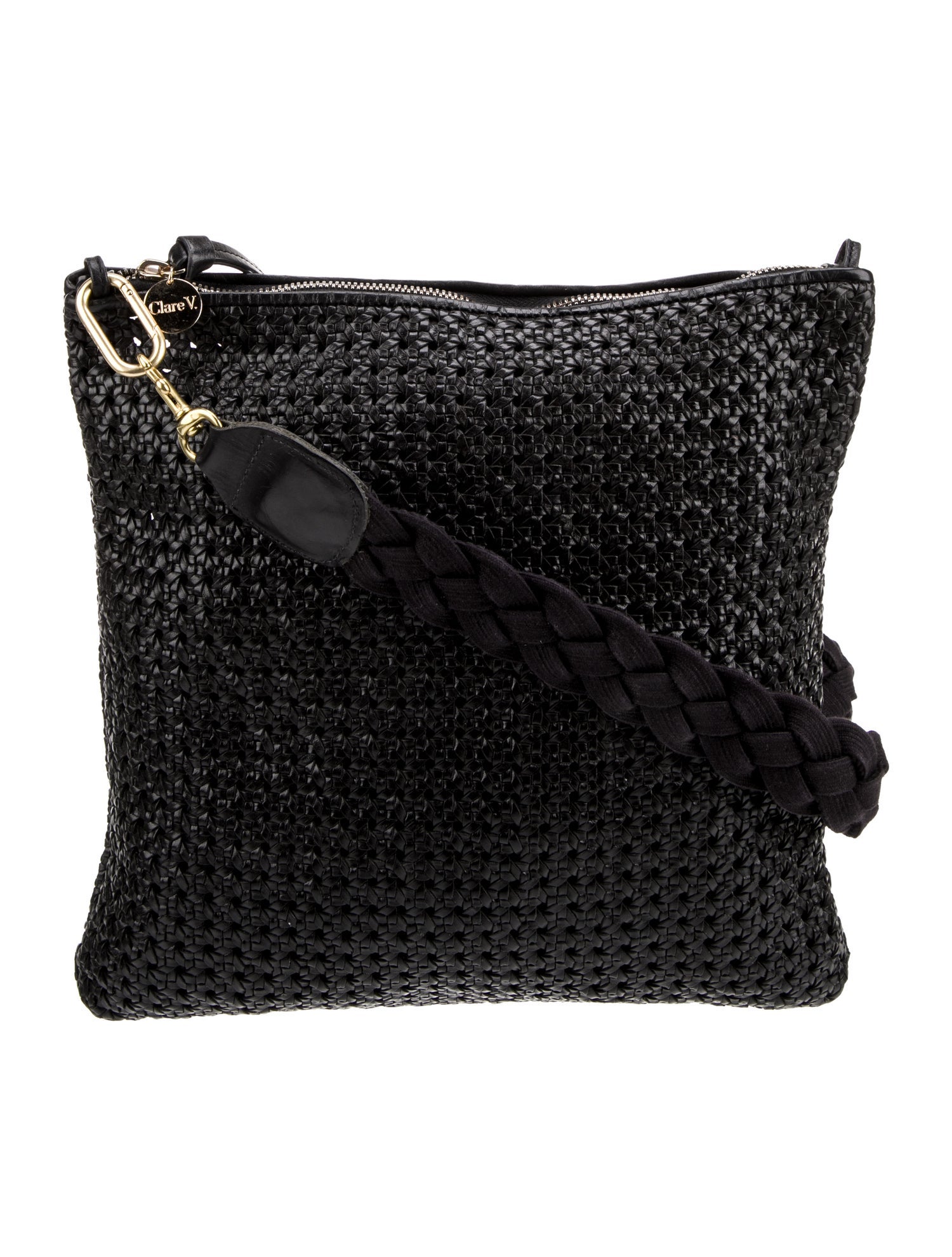 Clare V. Raffia Messenger Bag