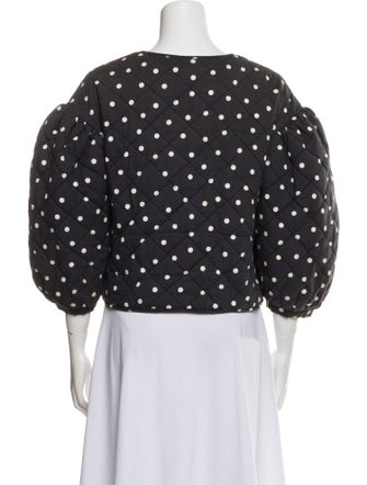 Clare V. Polka Dot Print Bolero
