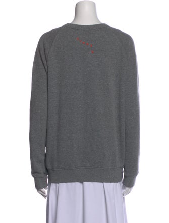 Clare V. Graphic Print Crew Neck Sweatshirt