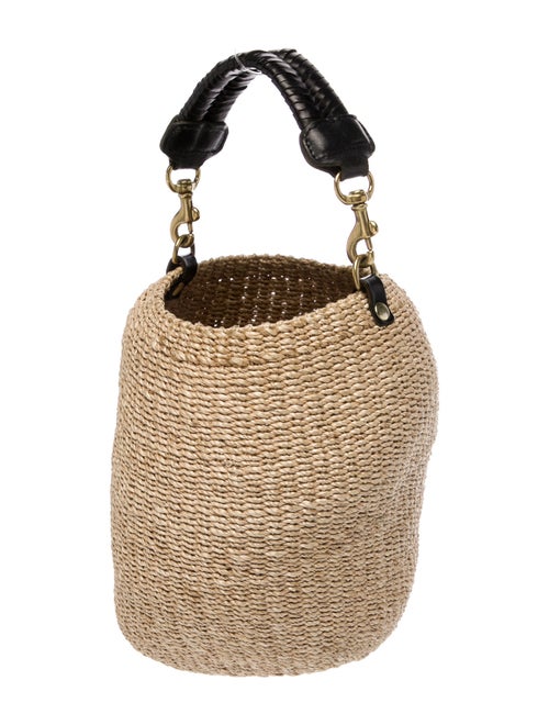 Clare V. Straw Top Handle Bag