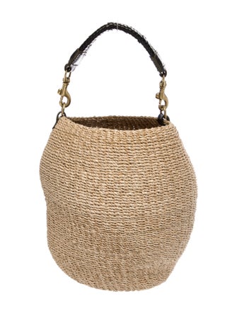 Clare V. Straw Top Handle Bag