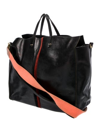 Clare V. Leather Top Handle Bag