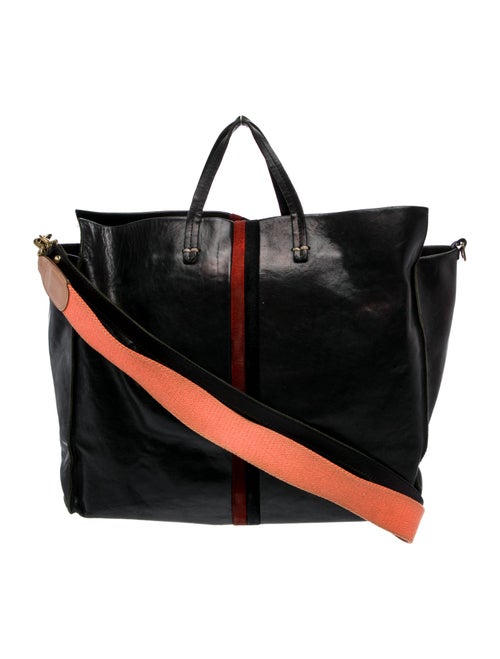Clare V. Leather Top Handle Bag