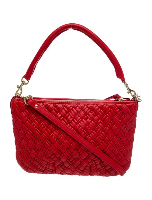 Clare V. Leather Top Handle Bag