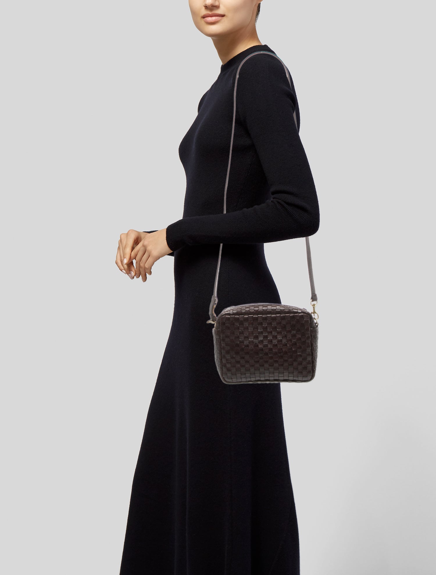 Clare V. Leather Crossbody Bag