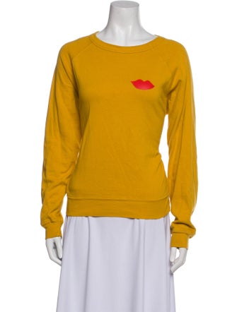 Clare V. Crew Neck Long Sleeve Sweatshirt