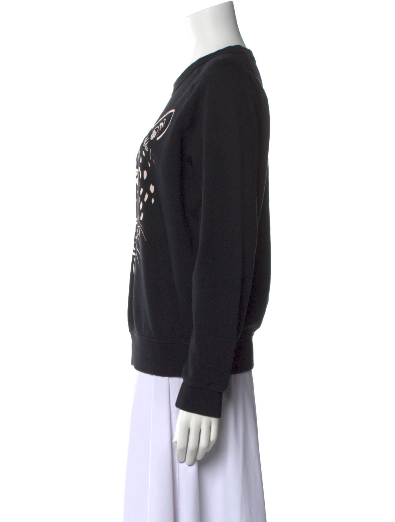 Clare V. Graphic Print Crew Neck Sweatshirt