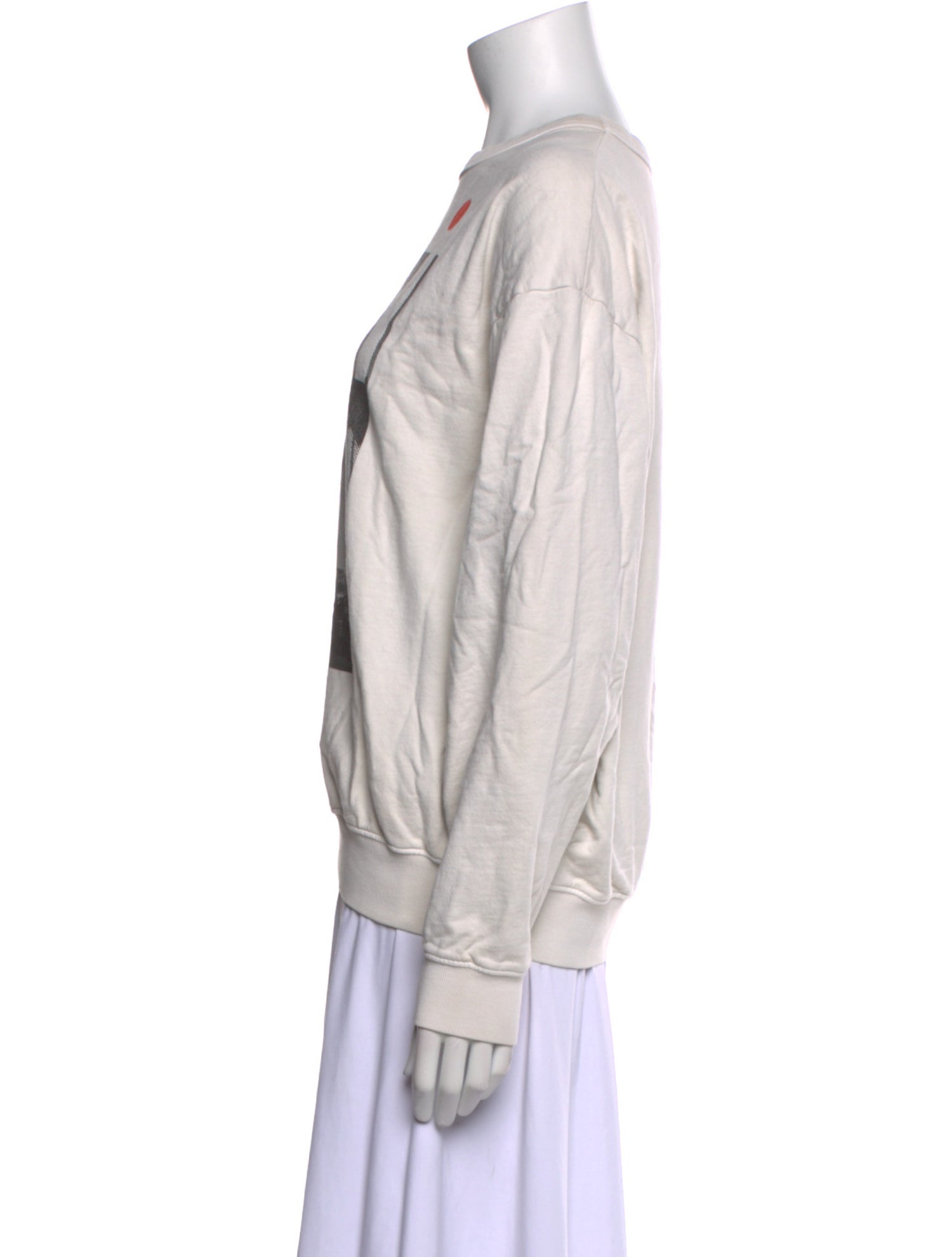 Clare V. Graphic Print Crew Neck Sweatshirt