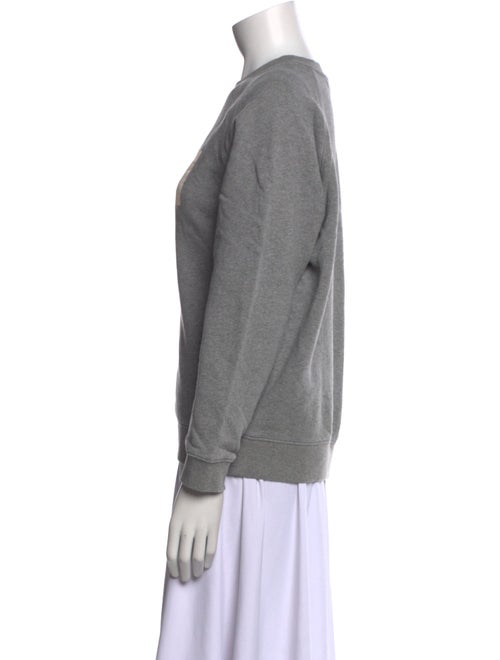 Clare V. Graphic Print Crew Neck Sweater