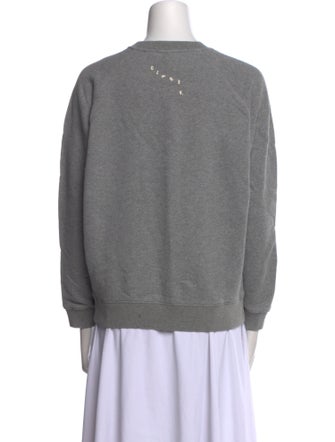 Clare V. Graphic Print Crew Neck Sweater